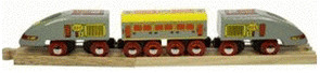 Bigjigs Eurostar train en bois