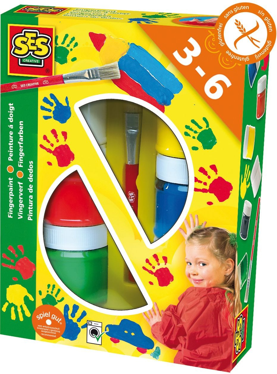 SES Creative Peinture à doigts 6x50 ml