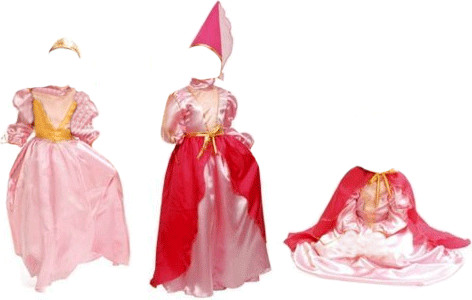 Cesar Group Costume 3 en 1 - Princesse - Reine - Fée