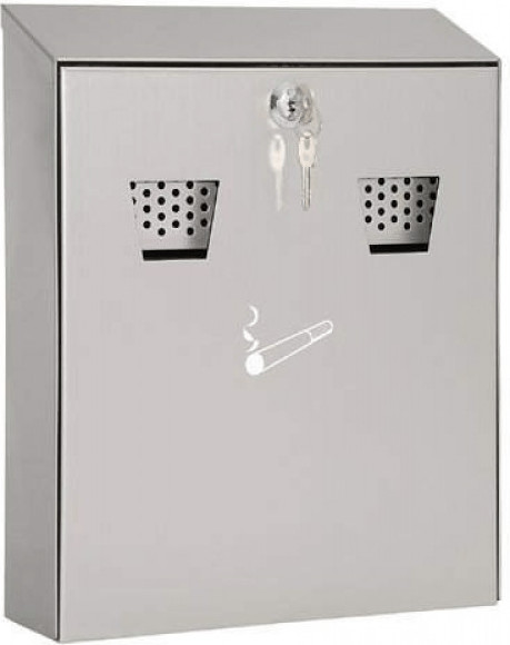 Wedo Cendrier mural inox (3,1 L)