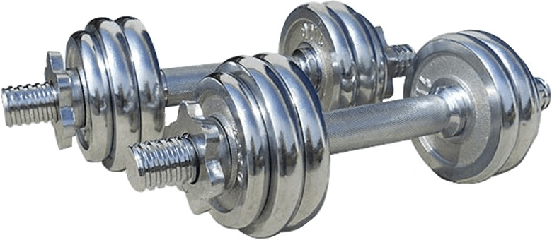 ScSPORTS Mallette d'haltères en chrome 15 kg