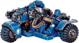 Warhammer 40.000 Space Marines - Moto d'Assaut Space Marine MK2