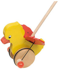 Goki Canard en bois à trainer