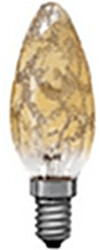 Paulmann Candle Bulb 40W E14 97mm 35mm Kroko-Ice Gold