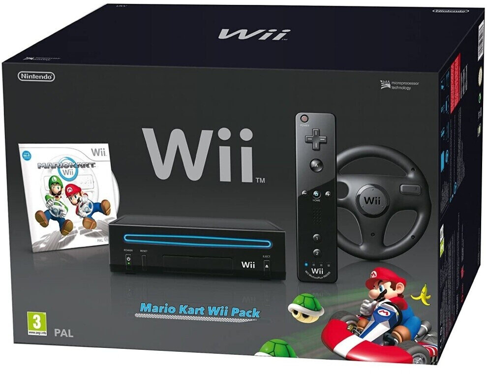 Nintendo Wii noire + Mario Kart