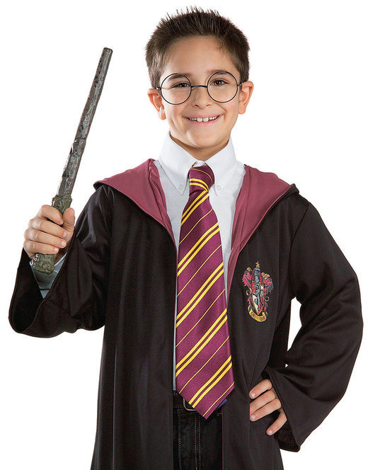 Déguisement Costume Enfant Kit Harry Potter Robe Lunette Baguett 8