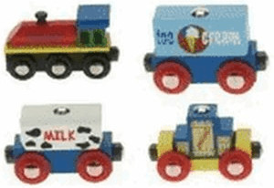 Bigjigs Train de transports de marchandises (BJT181)
