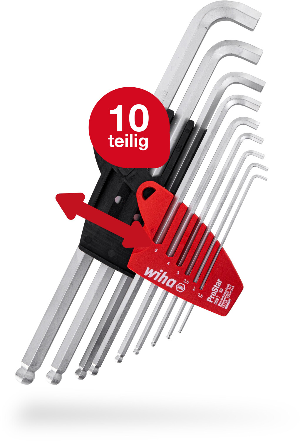 Wiha Sechskant-Kugelkopf Stiftschlüsselsatz im ProStar - 9 tlg. (35480) ab  15,42 € | Preisvergleich bei