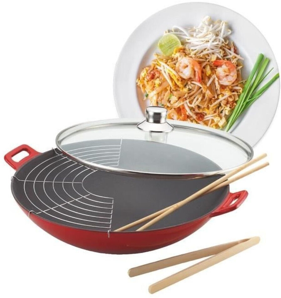 Baumalu Wok en fonte 36 cm 5 pièces (382872)
