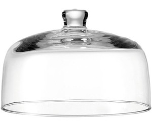 Bloomingville Glocke Cloche Dome Haube Glas klar mit Ledergriff 25cm