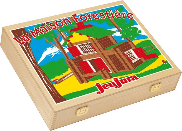 JeuJura Coffret en bois : La maison forestière - 135 pièces