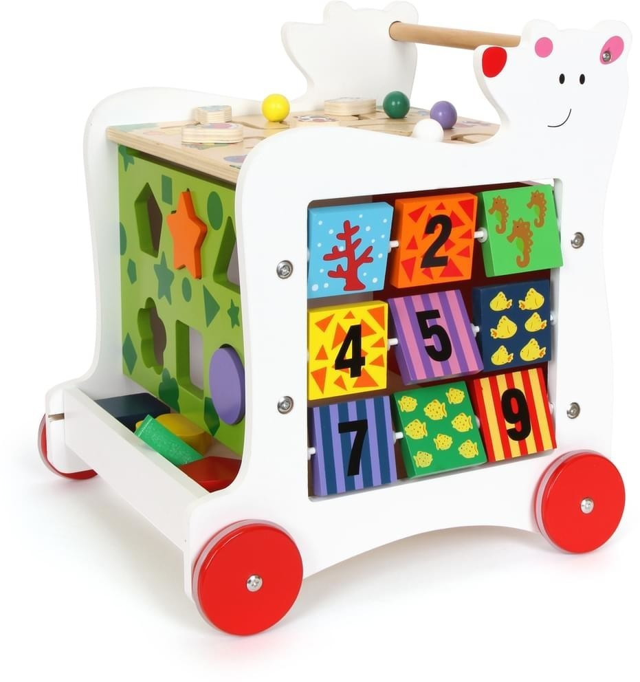 Small Foot Design Cube actif sur roulettes Ours
