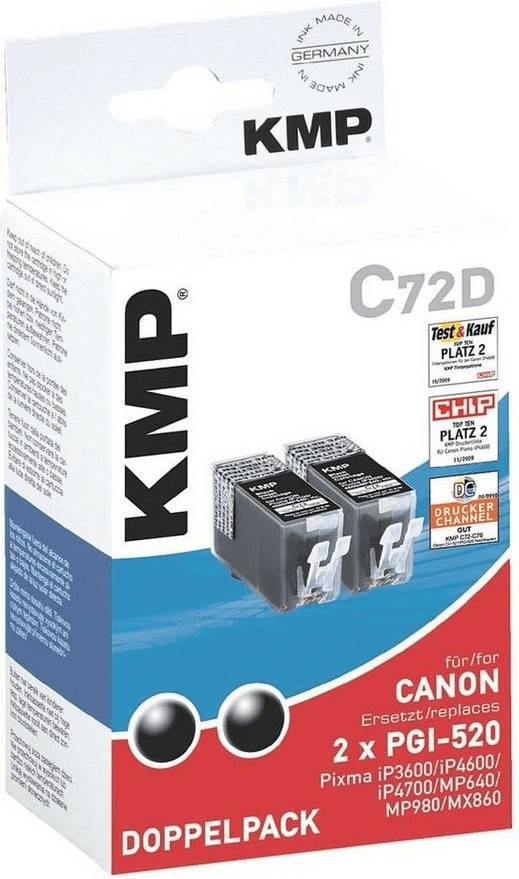 KMP C72D (noir pigmenté) double pack