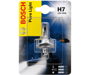 Bosch H7 Pure Light lampes de phare - 12 V 55 W PX26d - 2 ampoules