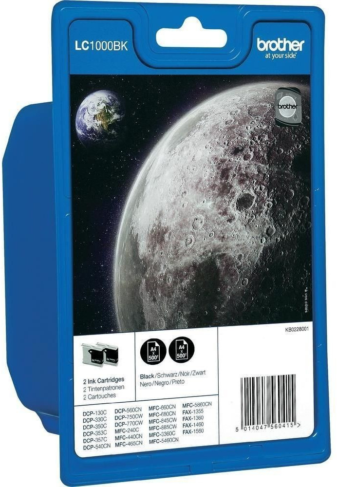 Brother LC-1000BK double pack