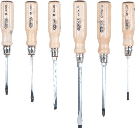 KS Tools ERGOTORQUE WOOD screwdriver set 6 pieces. (300.1100)