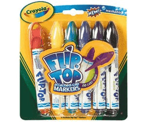 Crayola 6 Flip Top Markers