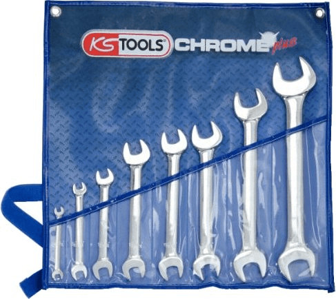 KS Tools CHROMEplus double open-end wrench set 8 pcs. (518.3200)