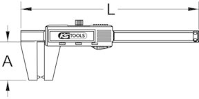 KS Tools Digital-Bremsscheiben-Messschieber 0 - 60 mm (300.0540