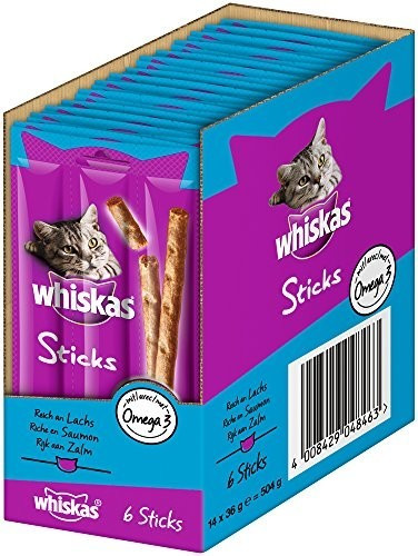 Whiskas Sticks saumon 6 pièces