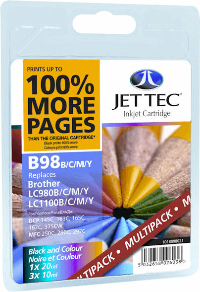 Photos - Ink & Toner Cartridge Jet Tec JetTec JetTec B98 Multipack 
