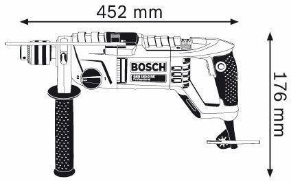 Bosch Professional GSB 19-2 RE - Taladro percutor (850 W, 2 velocidades,  3000 rpm, Ø max perforación hormigón 18 mm, en maletín) : :  Bricolaje y herramientas