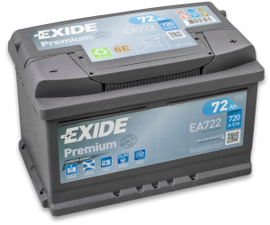 Batterie Exide EA722 12v 72ah 720A 278x175x175mm varta E43 E44 E11 