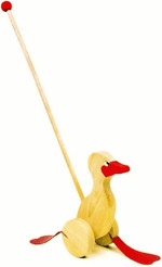 Small Foot Design Wooden Push Along Duck Toy