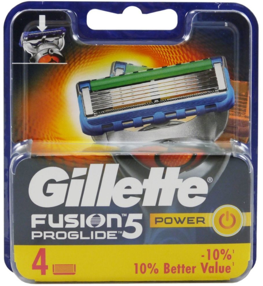 Buy Gillette Fusion Proglide Power Blades 4 Pack From £17 25 Today Best Deals On Uk