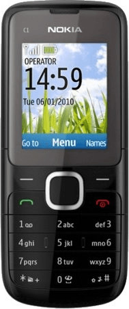 Nokia C1-01 Dunkelgrau