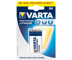 5 x Varta Ultra Lithium Professional 6122 9V E-Block Rauchmelder im 1er Blister 