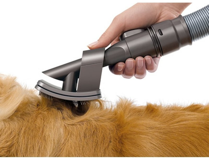Vhbw Brosse pour chien remplacement pour Dyson 921000-01 pour aspirateur -  Peignage d'animaux, auto-nettoyant, gris anthracite