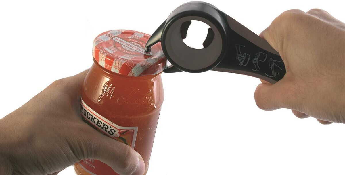 Gefu Aperto Ouvre-Bouteille/Boîte/Bocaux 5 en 1