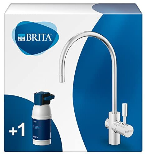 BRITA Système MyPure P1 + 1 cartouche P1000 filtre le calcaire, le chlore,  le plomb et autres impuretés pour une eau du robinet plus pure, sans BPA
