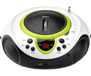 Lenco SCD-41 - Tragbares FM-Radio mit CD/MP3-Player - USB-Anschluß -  Kopfhöreranschluß - AUX-Eingang