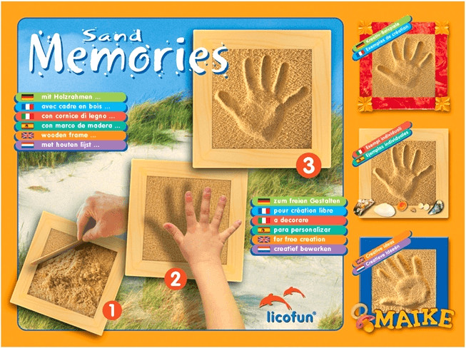 licofun Empreinte souvenir avec cadre en bois (21110)
