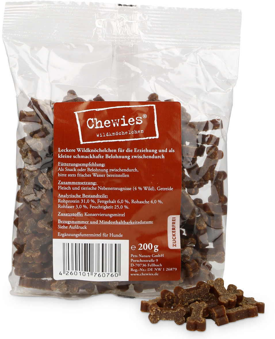 Chewies Osselets à mâcher gibier (200 g)