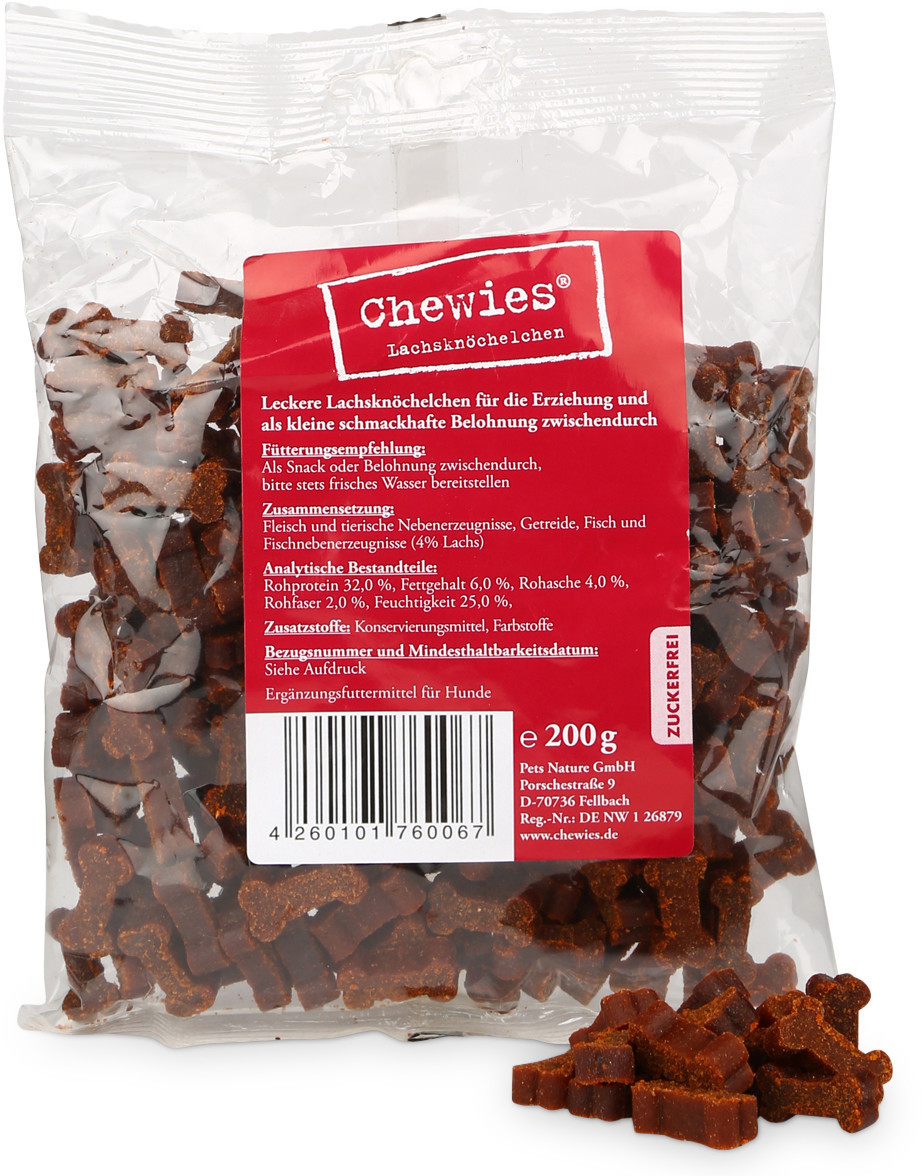 Chewies Osselets à mâcher saumon (200 g)