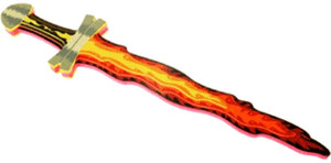 BestSaller Épée mousse flamme