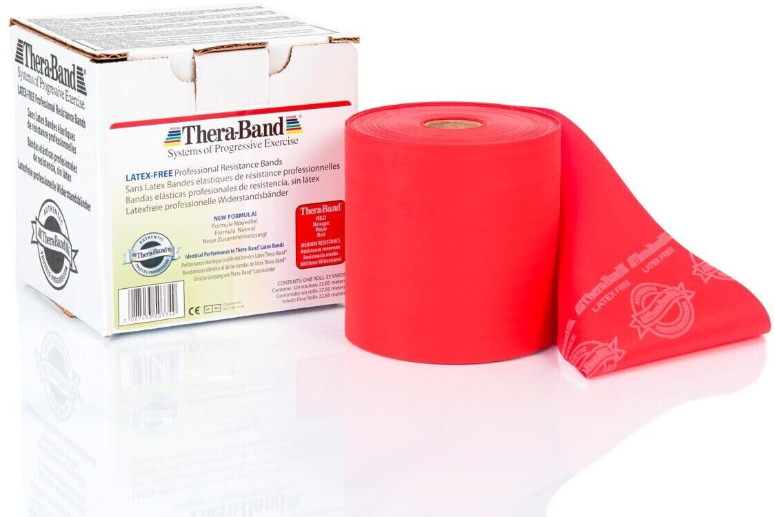 Thera Band Elastique de fitness 22 m (rouge)