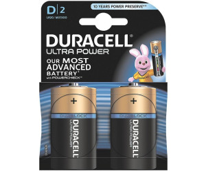 Duracell 2 x Batterien Duracell 002906 Mono D LR20 Alkaline 1,5V Ultra Power MX1300 