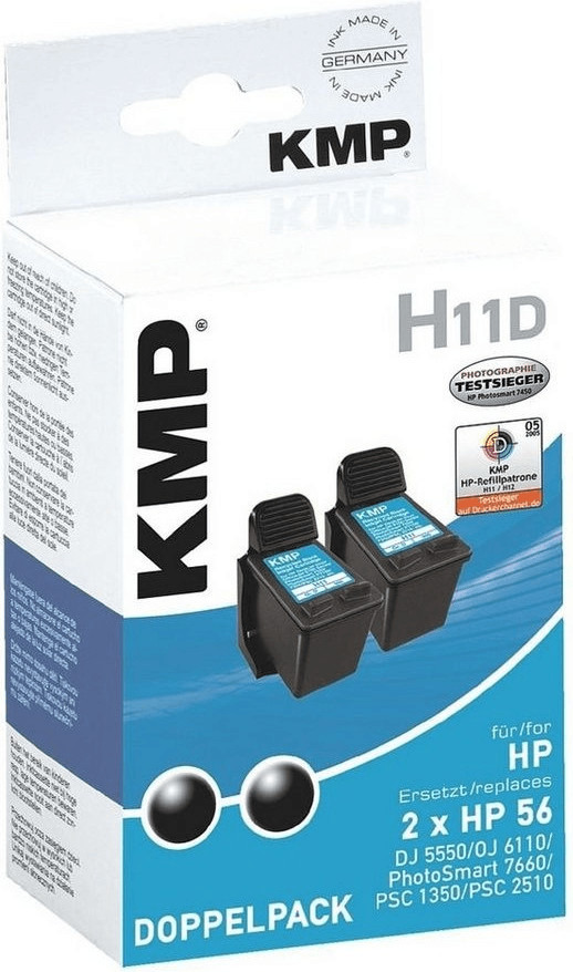 KMP H11D double pack (noir)
