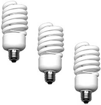 Walimex 3 lampes spirales 50W
