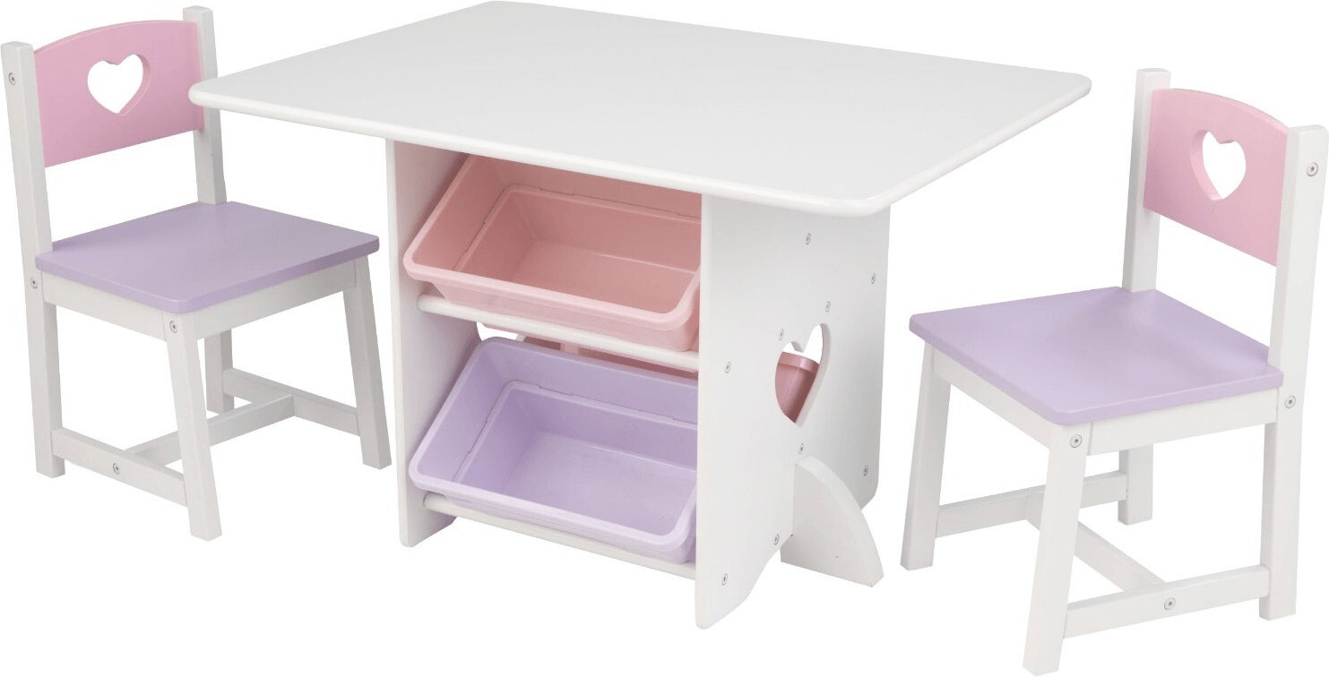 KidKraft Ensemble table et 2 chaises cœur
