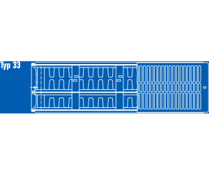 Halter BL: 1000 mm Buderus Logatrend Kompakt-Flachheizk/örper C-Profil Typ 33 BH 500 vers L/ängen