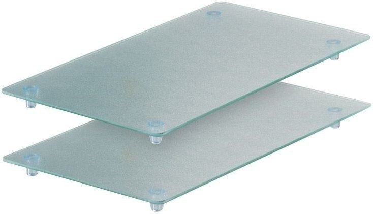 Zeller Planche en verre 2 pièces pour 4 feux (26207)