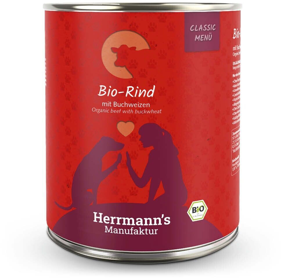 Herrmanns Hundefutter Boeuf bio & sarrasin (400 g)