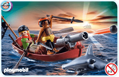 Playmobil Pirates Rowboat with Shark (5137