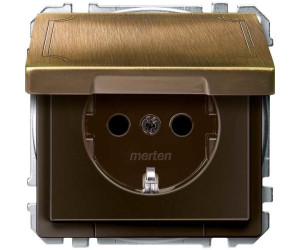 Merten Antik Steckdose in Messing