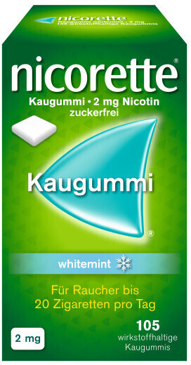nicorette Kaugummi 2 mg whitemint (105 Stk.)